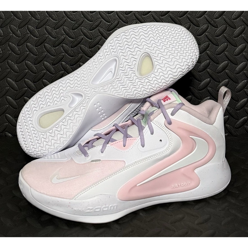 Nike Air Zoom HyperSet SE IC White Artic Pink Volleyball Shoes Mens Size 13 NEW